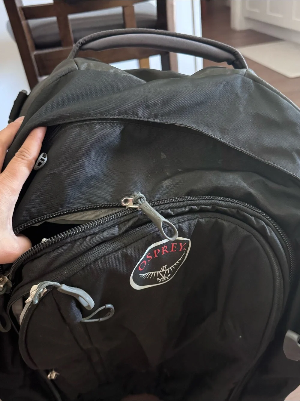 OSPREY Black Travel Backpack Porter 65